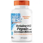 Doctors Best , Betaine HCl, Pepsine en Gentiaan Bitteren, 360 Capsules