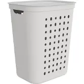 Rotho Jona - Wasmand 55L - Klapdeksel - Wit