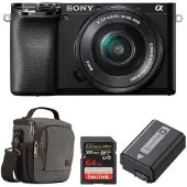 Sony Alpha A6100 systeemcamera + 16-50mm II + Accessoire Kit