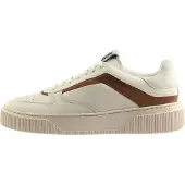 Högl Sneakers laag 'Terance' crème / donkerbruin