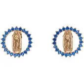 NAEMI Oorbellen saffier / goud