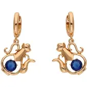 NAEMI Oorbellen navy / goud