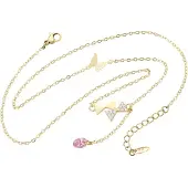 NAEMI Ketting goud / rosa