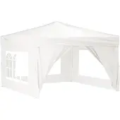 vidaXL Partytent inklapbaar met zijwanden 3x3 m wit