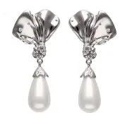 NAEMI Oorbellen zilver / wit