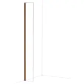 Maxaro Diamond Inloopdouche | 30 cm Glanzend koper Helder glas Vaste wand