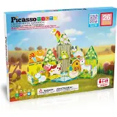 PicassoTiles - Farm themed set with 8 animals (26 pcs) (PTQ27)