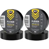 K2 2x Flexer Zwarte Isolatietape 15 mm x 10 m - Professioneel