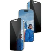 PanzerGlass Screenprotector geschikt voor Apple iPhone 17 Pro Glazen | FastFit Screenprotector Privacy - Case Friendly - Zwart