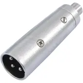 Omnitronic Adapter Cinch(F)/XLR(M), Audio-adapters, Zilver