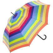 Benetton Lange Regenparaplu Rainbow Multikleur Strepen - Automaat