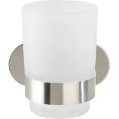 Wenko Turbo-Loc Tandenborstelbeker Orea Uno RVS mat - Tandenborstelhouder - Bevestigen zonder boren - Zelfklevend - 10 jaar garantie