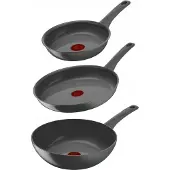 Tefal Renewal Keramische Pannenset 3-delig: 24/28cm Koekenpan & Wok