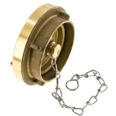 Tameson 75-B (89 mm) Messing Blindkap voor Storz-koppeling