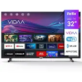 Tutu Vidaa TV - LED HD - 32 inch/82 cm - Frameless Design - Tripple Tuner DVB-T/T2/S/S2/C - HDMI x3, USB x2, CI+ - Streaming apps - In Eindhoven geassembleerd - TUV32HQ1B