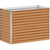 vidaXL Verhoogde plantenbak Lichtbruin 98 x 50 x 68 cm