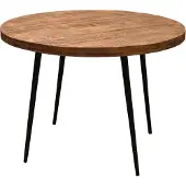 LivingFurn Justin ronde eettafel mangohout 120cm