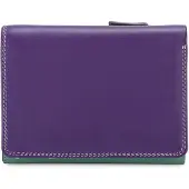 Mywalit Portemonnee 'Medium Tri-fold' kiwi / donkergroen / donkerlila
