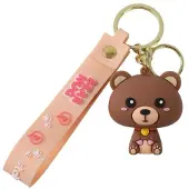 Itotal Sleutelhanger Lanyard Beer Keychain BEAR Plastic and Metal 4x4.5cm