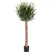 Maxifleur Kunstplanten Kunstlavendel bol op stam 120cm UV Wit