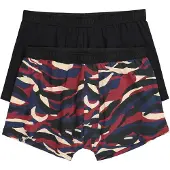 JP 1880 Boxershorts beige / donkerblauw / donkerrood / zwart