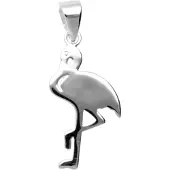 MOOYE ® - Collectie Zilveren Flamingo abstract kettinghanger