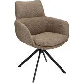 Wehkamp Home Armstoel Sabi Microleder Bull Graphite 66 Leg Black 360° Return-system Sabi