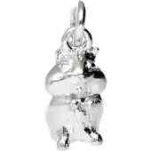 MOOYE ® - Collectie Zilveren Hamster kettinghanger