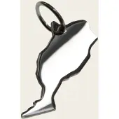 MOOYE ® - Collectie Zilveren Landkaart Marokko ketting hanger