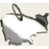 MOOYE ® - Collectie Zilveren Landkaart Cambodja ketting hanger