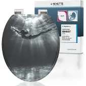 Schutte MDF WC-zitting DEEP DIVE, met valrem
