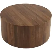 Sweeek - Ronde salontafel houtlook ø80 x h 35 cm - delos