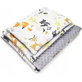Kerstin Minky Kinderwagendekken 100x135 cm met Kussen -