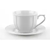 Maria Porseleinen Kop met Schotel 350ml - Elegant en Vaatwasmachinebestendig