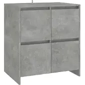 vidaXL Dressoir 70x41x75 cm bewerkt hout betongrijs
