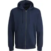 Jack & Jones Plus Hoodie met rits Plus Size Effen Hoodie met rits