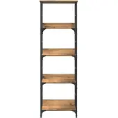 vidaXL Boekenrek 50x33x153 cm bewerkt hout artisanaal eikenkleurig