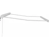 vidaXL Zonnescherm Frame Wit 350 x 250 cm Aluminium
