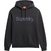 Superdry Sweatshirt 'City' basaltgrijs / zwart