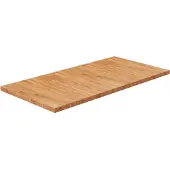vidaXL Wastafelblad 100x50x2,5cm behandeld massief hout lichtbruin