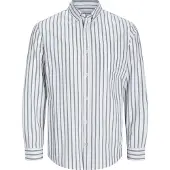 Jack & Jones Overhemd 'JJEOxford' donkerblauw / wit