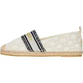 Superdry Dames Beige canvas espadrilles (38), Stof, Plat, Geen, Casual WF110297A