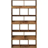 vidaXL Kamerscherm 100x33x187,5 cm bewerkt hout oud houtkleurig