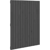 vidaXL Wandhoofdbord 166x3x90 cm massief grenenhout grijs