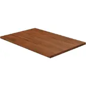 vidaXL Wastafelblad 60x40x1,5cm behandeld massief hout donkerbruin