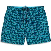 Superdry Gerecyclede Zwemshort met Print - 38 cm Blauw Grootte: Xxl