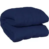 vidaXL Verzwaringsdeken 200x230 cm 9 kg stof blauw