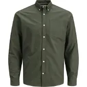 Jack & Jones Overhemd 'JJEOxford' kaki