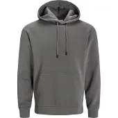 Jack & Jones Plus Size Effen Hoodie EU5XL US3XL Grijs