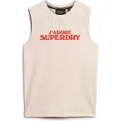 Superdry Sport Luxe Graphic Fitted Mouwloos T-shirt